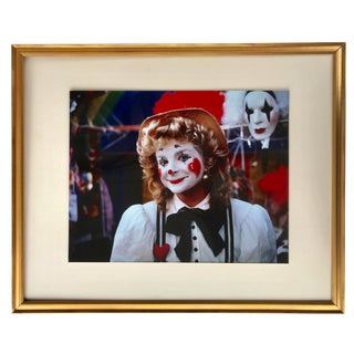 Vintage Photograph Beautiful Clown Original Cibachrome Print 1980 For Sale