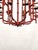 Red Massive Vintage Italian Tole Red Faux Bamboo Birdcage Chandelier With Bells ~ Rewired ~ Restored ~ Rejuvenated ~ Ready to Hang ~ For Sale - Image 8 of 12