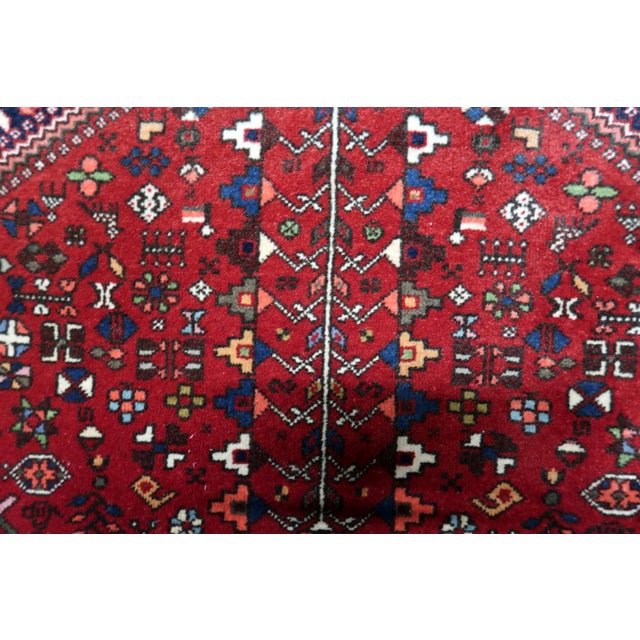 1920s, Antique Persian Qashqai Rug 4' X 5' For Sale - Image 12 of 15