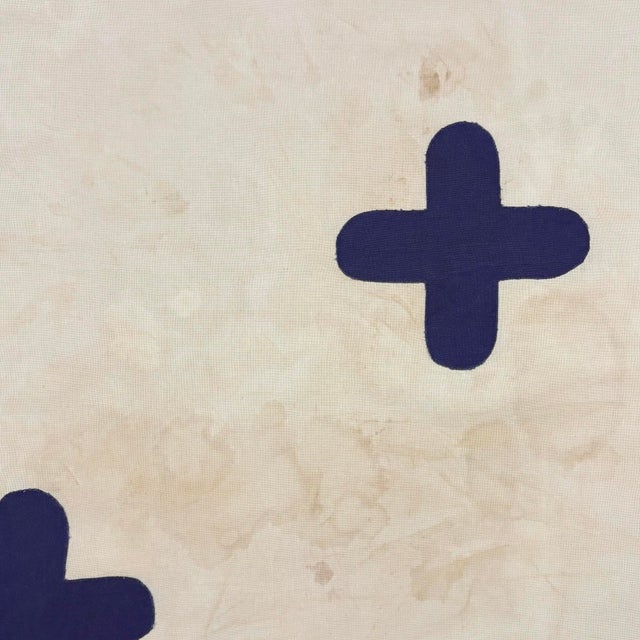 Rustic Large Vintage Cotton Nautical Signal Flag For Sale - Image 3 of 5