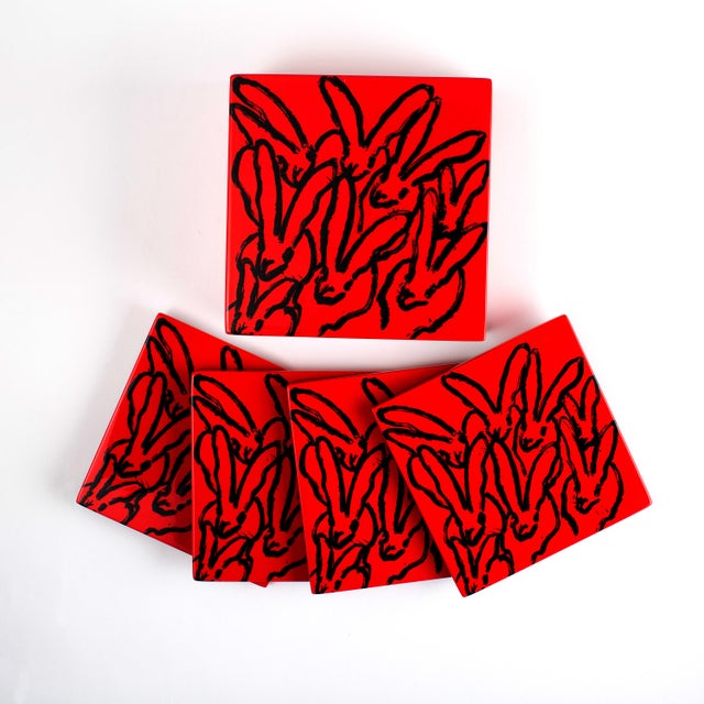 Our Red Bunny Coaster Box Set is the perfect gift for that special someone. The set feature one of Hunt's bonn paintings...