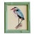 Original Hand-Painted Blue Heron Painting in a Hand-Painted Frame For Sale