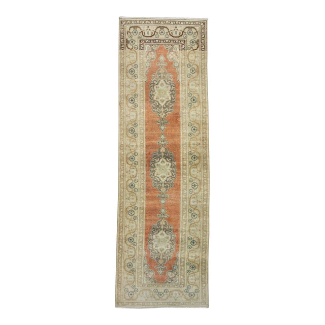 Turkish Vintage Runner Rug 3' x 9'7" #17800 For Sale