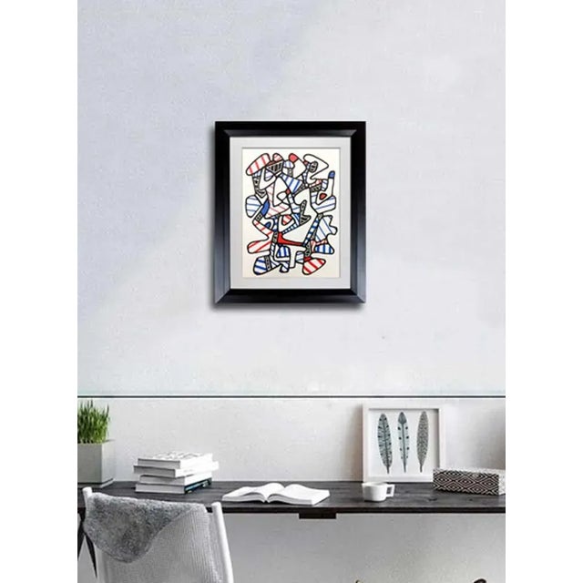 Limited Edition JEAN Dubuffet Lithograph. Size: 16.4 x 21.4cm. Frame Size: 16 1/2 x 18 1/2in. This is a Limited Edition...