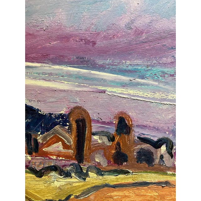 Jean Krille, Landscape 127, Oil on Masonite For Sale - Image 8 of 9