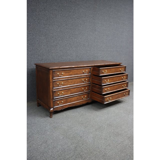Wood Guy Haddock Country French Cherry Eight Drawer Dresser For Sale - Image 7 of 15
