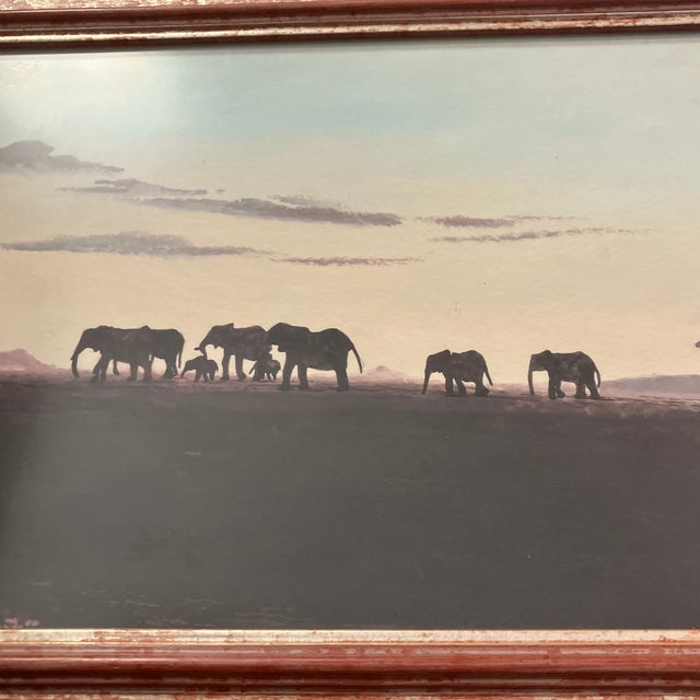 Original 8 x 11 painting on paper signed bottom right Overall size with frame is 9.5 x 13