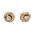 Contemporary Vintage 2.20 Carat Diamond 14k Yellow Gold Stud Jacket Earrings, Pair For Sale - Image 3 of 6