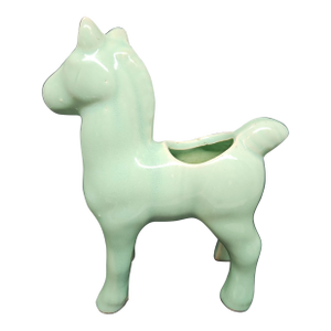 Vintage Shawnee Jade Green Deer Fawn Succulent Planter