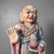 Large Polychrome Wooden Temple Figures on Lotus Bases, Korea, 19th Century, Set of 2 For Sale - Image 3 of 18