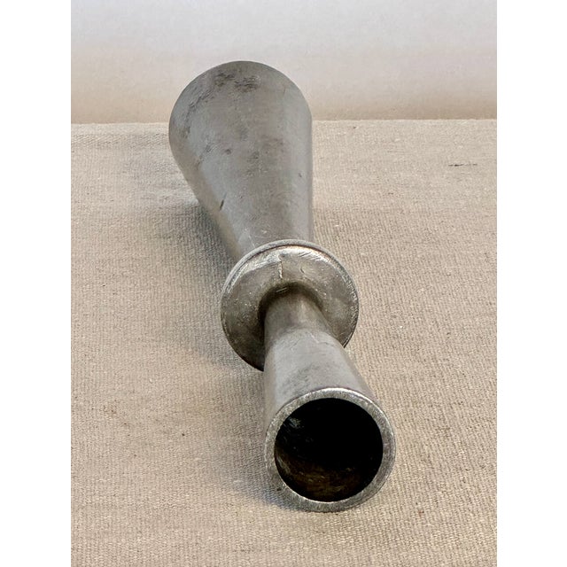 Mid-Century Modern Vintage Mid Century Modern Tall Silver Candlestick For Sale - Image 3 of 4