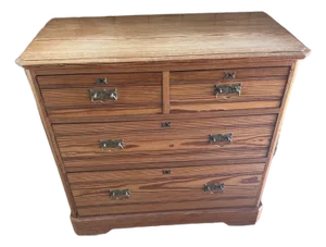 Antique Pine Two Over Two Drawers - Chest of Drawers From England