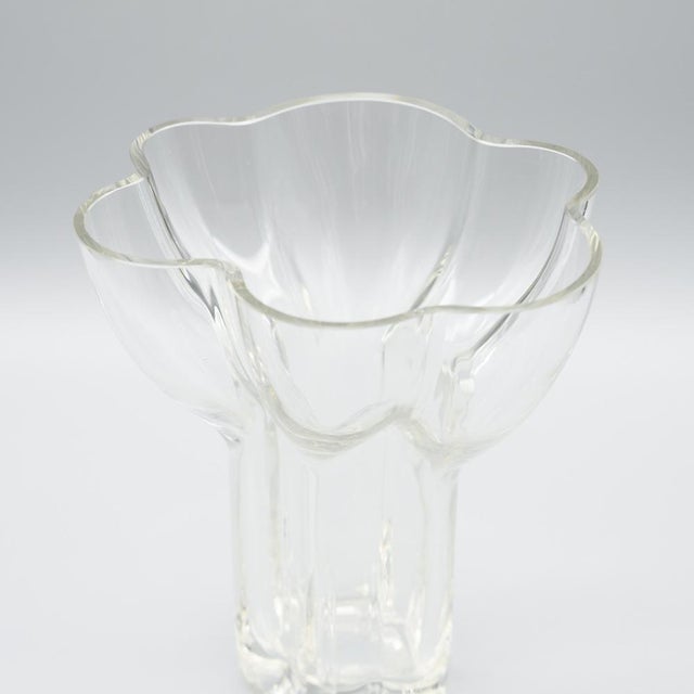 Vintage Sculptural Glass Vase by Tapio Wirkkala for Rosenthal, Germany, 1960s For Sale - Image 6 of 11