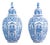 Lidded Vases, Delft, 1800, Set of x For Sale