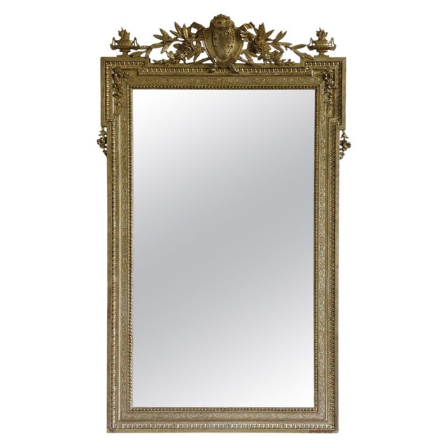 Napoleon III Style Gilded Wood Mirror, 19th Century For Sale - Image 13 of 13