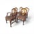 English Regency Revival Mahogany and Gilt Shield-Back Dining Chairs, Set of Five, Circa 1930 has depth and formality,...
