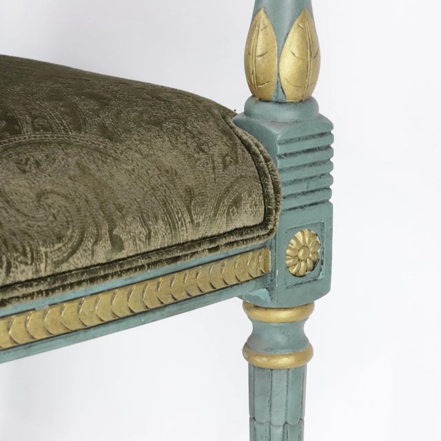 Pair of Vintage Hand Carved Armchairs For Sale - Image 10 of 12