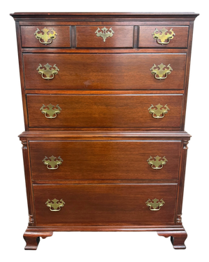 Vintage Thomasville Chair Company Mahogany Chest on Chest Dresser