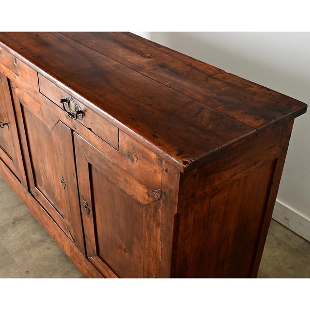 French 19th Century Solid Walnut Enfilade For Sale - Image 14 of 16