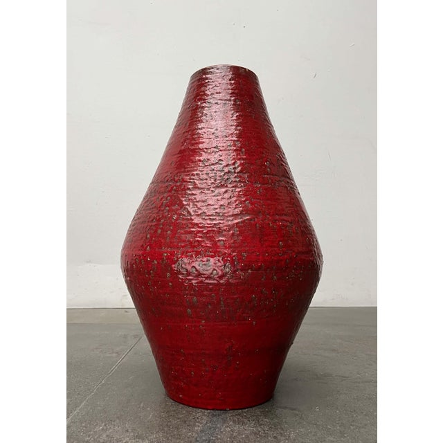 Mid-Century Modern West German Pottery WGP Floor Vase from Ü-Keramik Übelacker, 1960s For Sale - Image 18 of 18