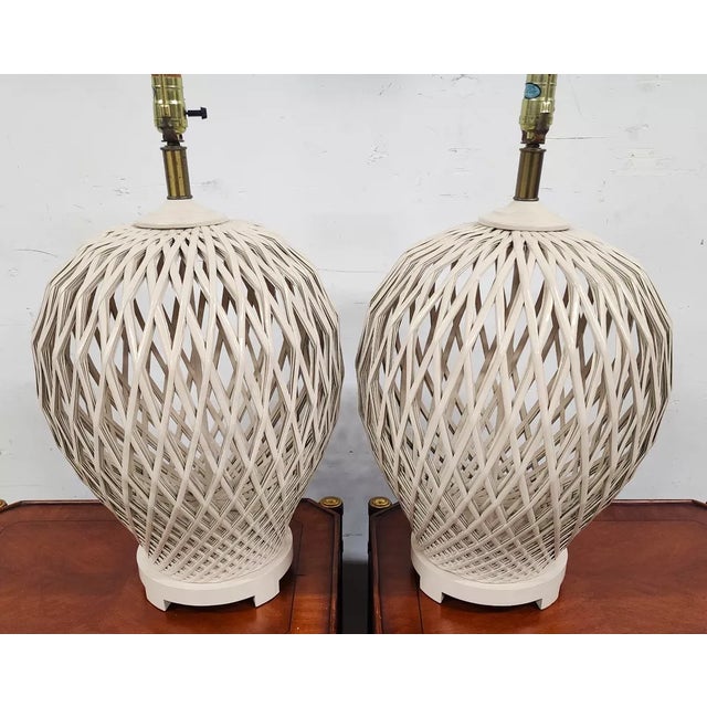 Morris Greenspan Table Lamps Pair For Sale In Miami - Image 6 of 7