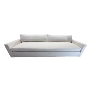 Rh Belgian Track Arm Bench-Cushion Sofa For Sale