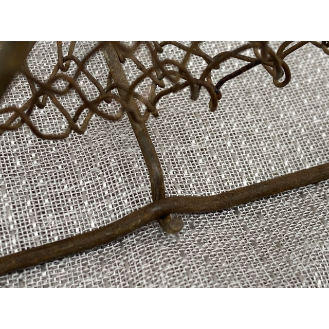 French Wire Collapsible Egg Basket For Sale - Image 11 of 18