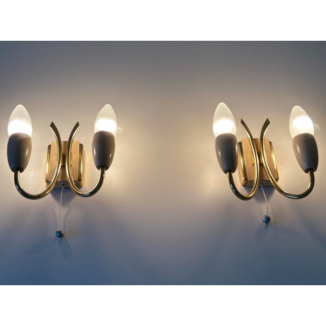 Mid-Century Modern German Sputnik Wall Lights from Kaiser-Leuchten, 1950s, Set of 2 For Sale - Image 17 of 18