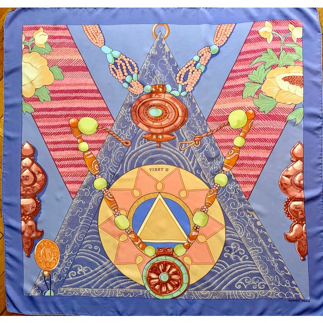 Hermès Hermès Tibet II Silk Scarf 2002 From Caty Latham For Sale - Image 4 of 12
