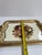 Tirinnanzi Italy Hand Painted Floral Gold Trim Bow Handles Serving Tray For Sale - Image 10 of 15