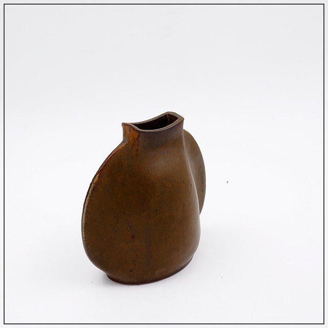 Ceramic Decoration - Art - Bottle In the style of the "lentille" vase by Benoit Montreau made for the Virebent factory in...