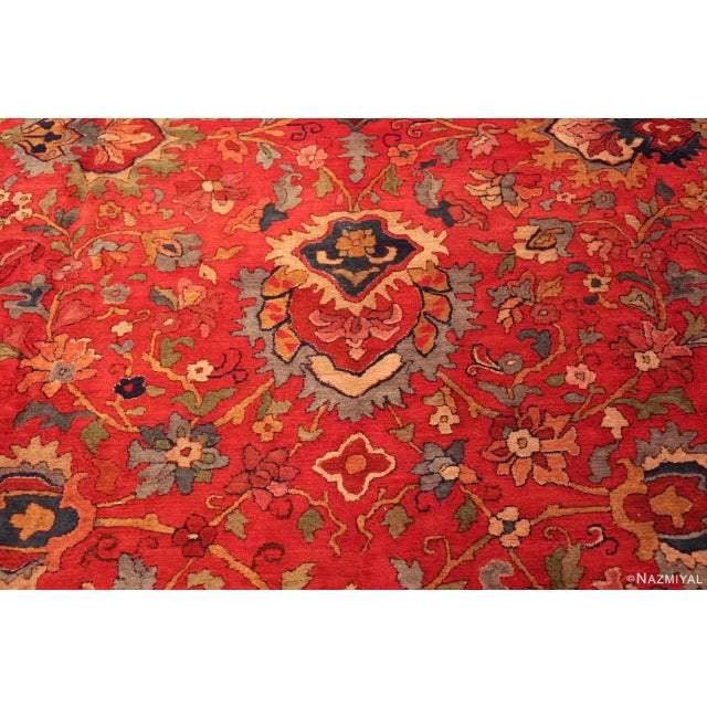 Mid 20th Century Nazmiyal Collection Vintage German Hooked Area Rug For Sale - Image 5 of 10