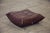 Brown Chocolate Brown Leather Togo Sofa, 1970s, Set of 5 For Sale - Image 8 of 12