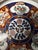 Blue Antique Japanese Imari Porcelain Shallow Bowl, Gold Seal Mark, Meiji-Taishō For Sale - Image 8 of 11