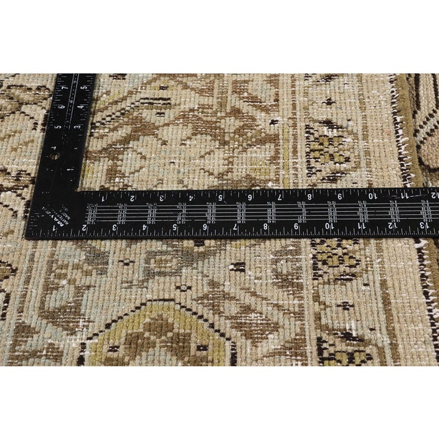 Textile Antique Persian Heriz Rug, 09'03 X 12'00 For Sale - Image 7 of 10