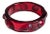 1990s Ruby Red Bangle With Sculpted Acrylic Studs For Sale