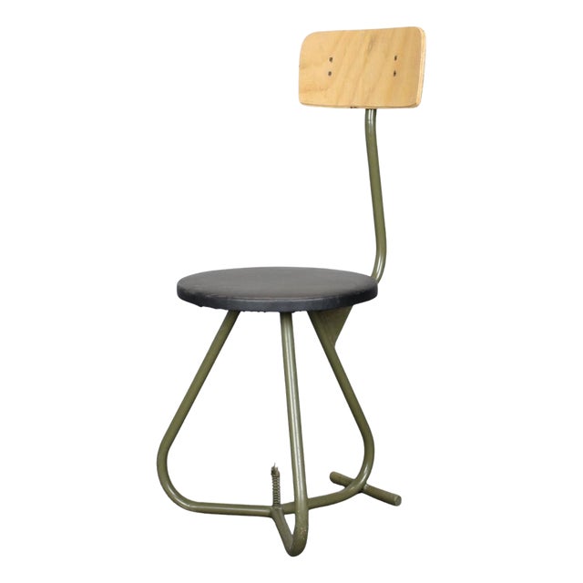 Industrial Workshop Chair, 1950s For Sale