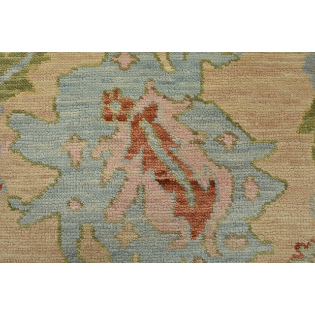 Anatolia Rug 10’4” X 14’2” Pink Wool Hand-Knotted Oriental Carpet For Sale - Image 9 of 12