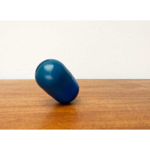 Postmodern Space Age Deutsche Bank Pill Shaped Balancing Penny Bank For Sale - Image 5 of 16