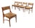 Vintage Dining Chairs in Beech, 1960s, Set of 5 For Sale