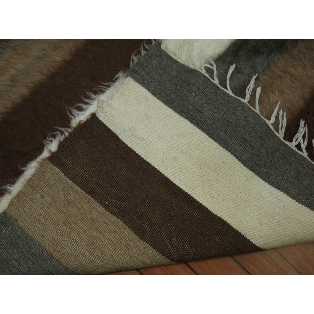 A mid-20th century one of a kind Turkish Sirt rug woven with mohair wool. These pieces are inspired by traditional tribal...