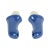 Ceramic Pair of Vintage Blue Porcelain Towel Bar Brackets For Sale - Image 7 of 7