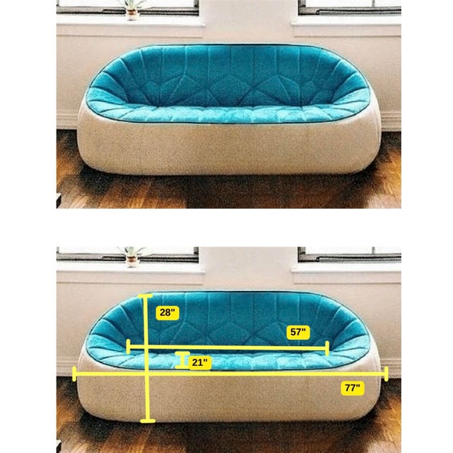 2010s Ligne Roset Ottoman Large Settee Sofa For Sale - Image 5 of 15