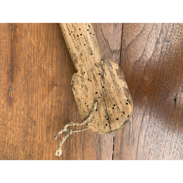 19th Century French Country Hand-Carved Wooden Spoon For Sale - Image 11 of 11