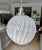 1970s Single Murano Globe Shape Clear Textured Glass Ceiling Pendant Light For Sale - Image 17 of 17