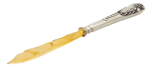 Silver Dessert Knife with Gold Blade