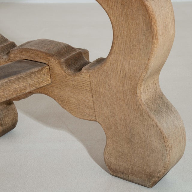 Oak Harp Dining Table France 1970s For Sale - Image 10 of 14
