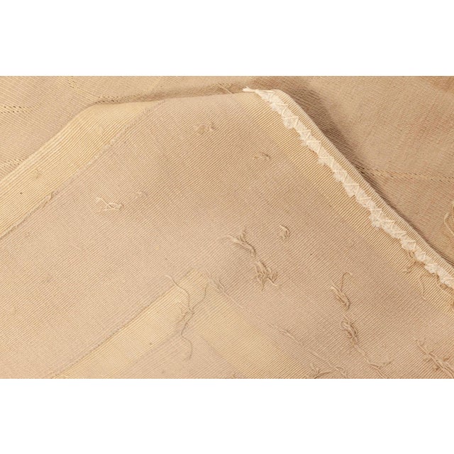 Early 21st Century Modern Aubusson Style Beige Wool Rug by Eric Cohler by Doris Leslie Blau For Sale - Image 5 of 6