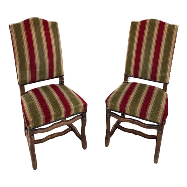 Early 20th Century French Mutton Bone Dining Chair (Set of Two) For Sale