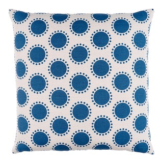 Schumacher Oompa 20" Pillow In Navy For Sale